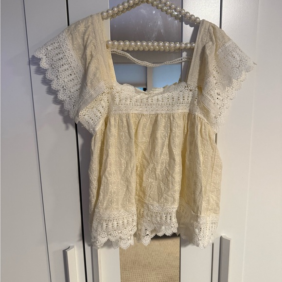 Ellison Cream Lace Blouse - Picture 1 of 6